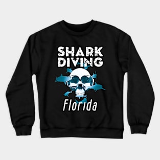 Shark Diving in Florida Crewneck Sweatshirt